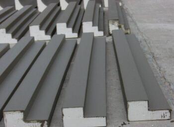 eps線條施工配置砂漿過程